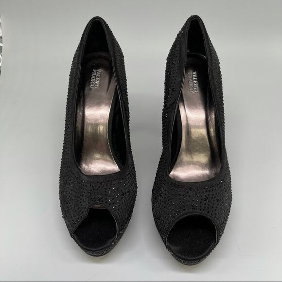 Valenti Franco, Glitzy Peeptoe Heels, Size 8M In excellent condition! - Picture 2 of 6